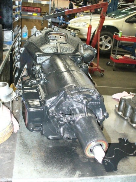 Transmission is now reinstalled on Mel and ready to go